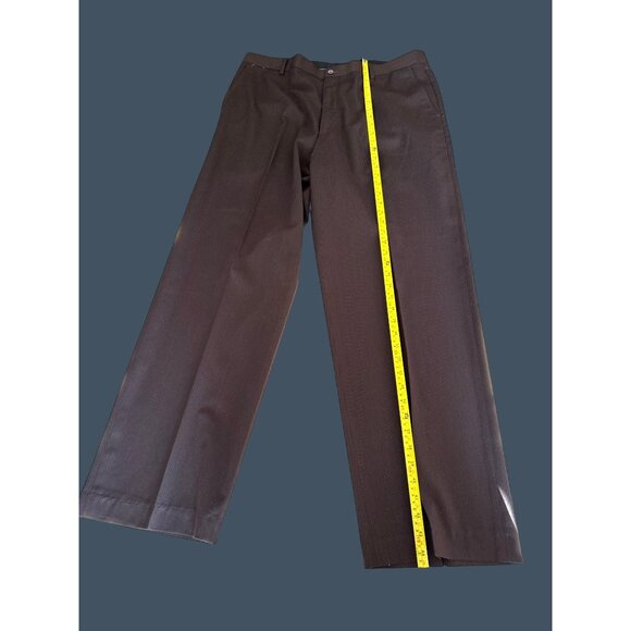 Claiborne Mens Dark Brown Dress Pants 38 Polyester & Rayon Blend - Picture 5 of 6
